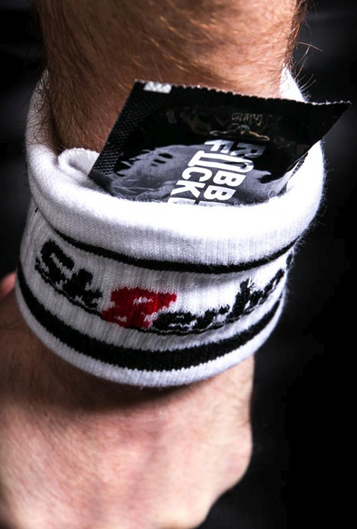 Sk8erboy® Schweißband DOG PAW weiß